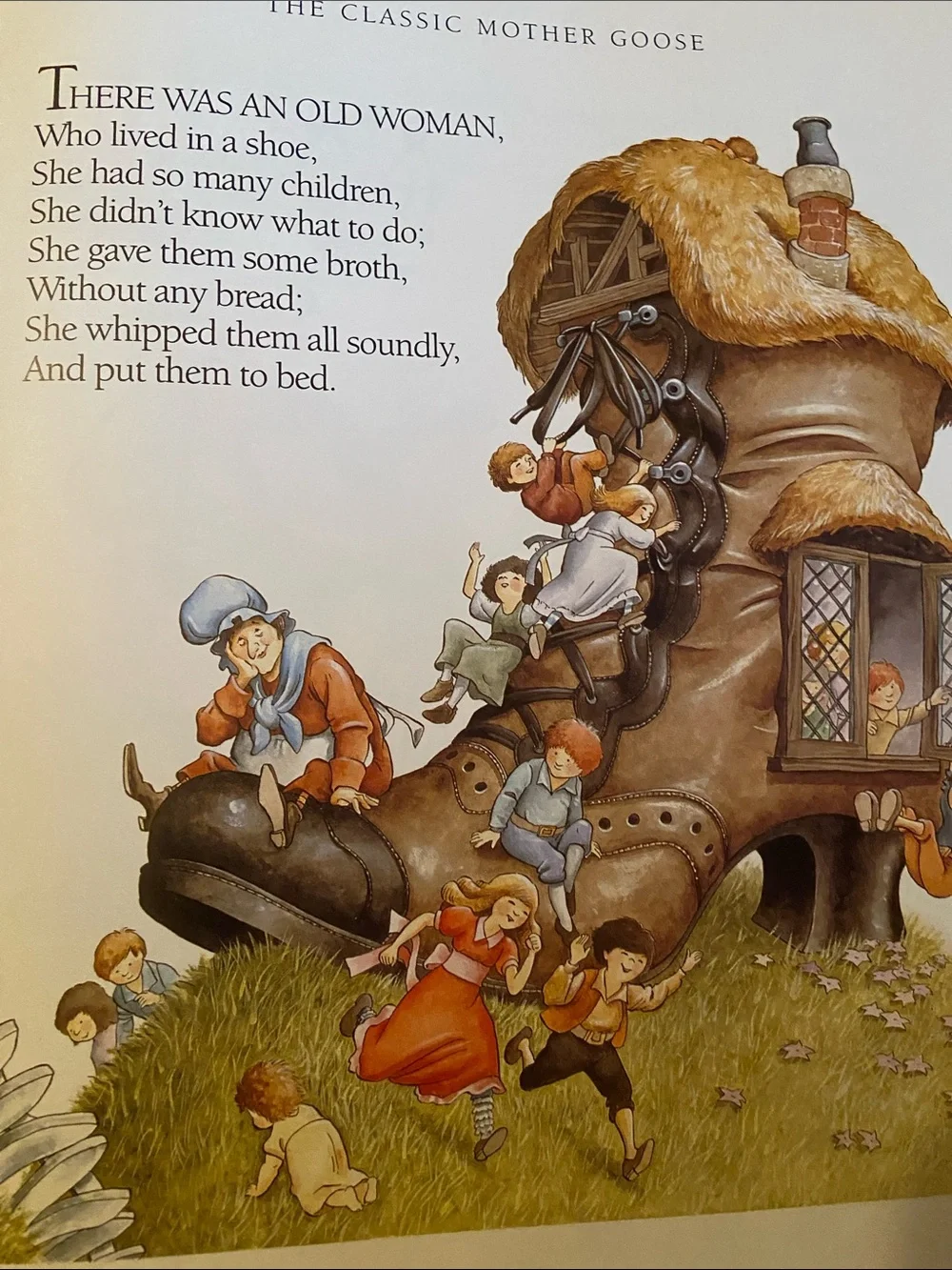 Vintage Classic Mother Goose Illustrated Children’s book Nursery Rhymes Rhyme hc